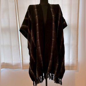 Antique Shawl with Fringed Bottom
